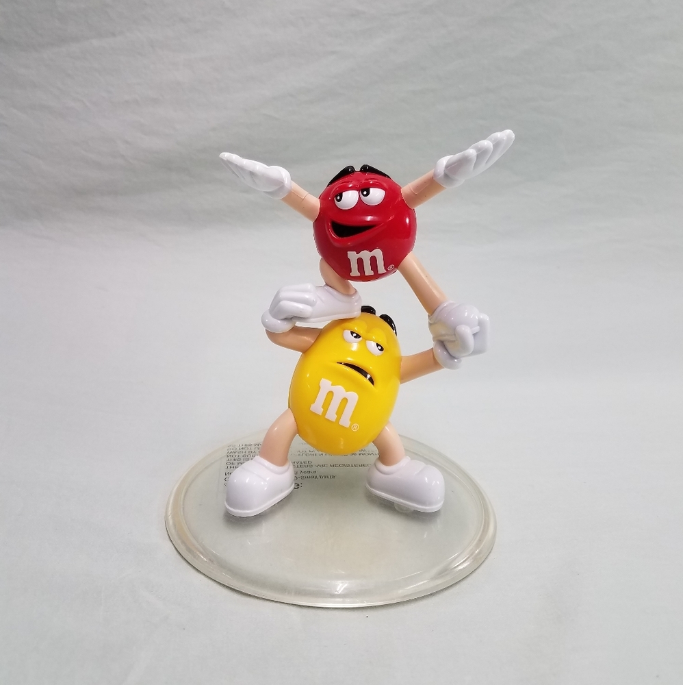 Red and Yellow M&M Figurine